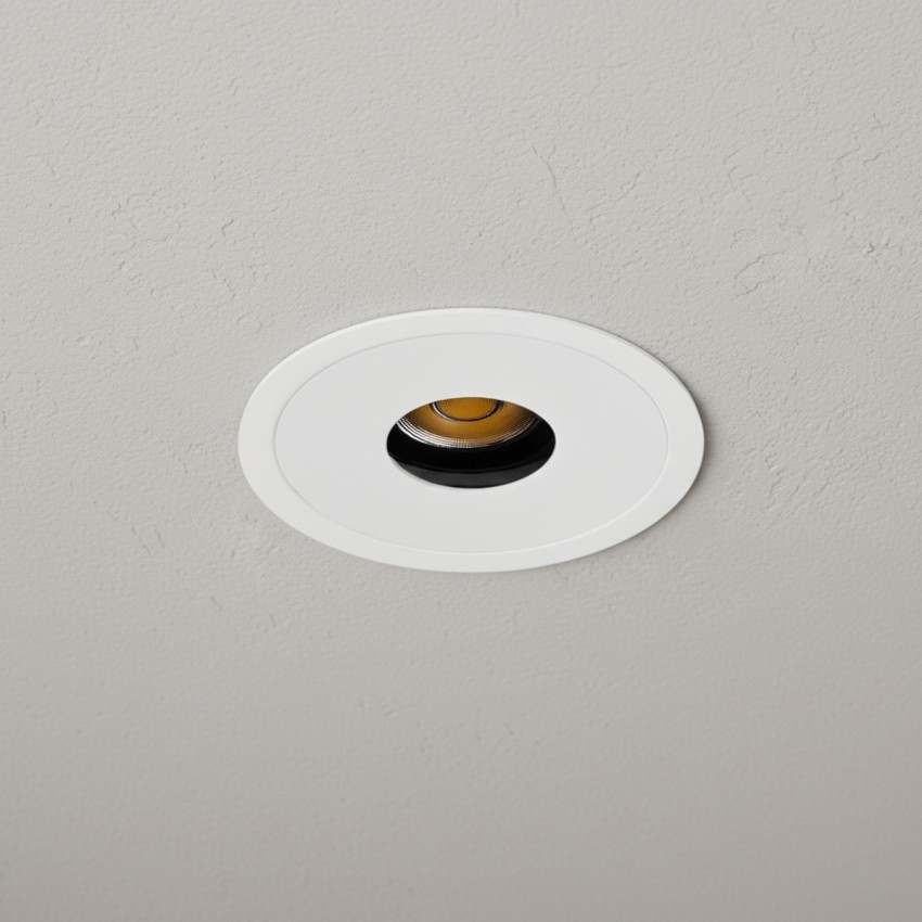 kelvo® PINADO  Χωνευτό Φωτιστικό Downlight Σποτ LED 7W 840lm 15° AC 220-240V IP20 Θερμό Λευκό 2700K - Bridgelux COB Chip & TÜV SÜD Driver - Λευκό Ματ - Μ8.3 x Π8.3 x Υ8.2cm / Q7.3cm