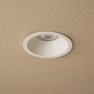 kelvo® DELTA  Χωνευτό Φωτιστικό Downlight Σποτ για Λάμπα MR16 με Ντουί GU10 AC 220-240V IP20 - Λευκό Ματ - Μ8.5 x Π8.5 x Υ3.5cm / Q7.5cm