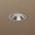kelvo® SIGMA  Χωνευτό Φωτιστικό Downlight Σποτ Μπάνιου για Λάμπα MR16 με Ντουί GU10 AC 220-240V Αδιάβροχο IP65 - Νίκελ Βούρτσας - Μ8.5 x Π8.5 x Υ4.4cm / Q7.5cm