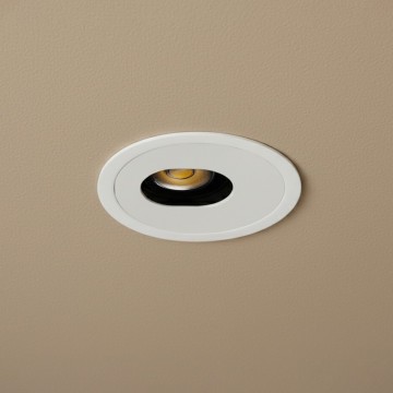 kelvo® ASYMMETRICAL  Χωνευτό Φωτιστικό Downlight Σποτ LED 7W 840lm 15°x30° AC 220-240V IP20 Θερμό Λευκό 2700K - Bridgelux COB Chip & TÜV SÜD Driver - Λευκό Ματ - Μ8.3 x Π8.3 x Υ8.2cm / Q7.3cm