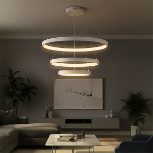 kelvo® NEMESIS  Κρεμαστό Φωτιστικό Οροφής LED 120W 12000lm 180° AC 220-240V IP20 Ρυθμιζόμενο Λευκό CCT με Χειριστήριο από 2700K έως 6000K Dimmable - Lumileds SMD Chip - Λευκό Ματ - Μ80 x Π80 x Υ80cm