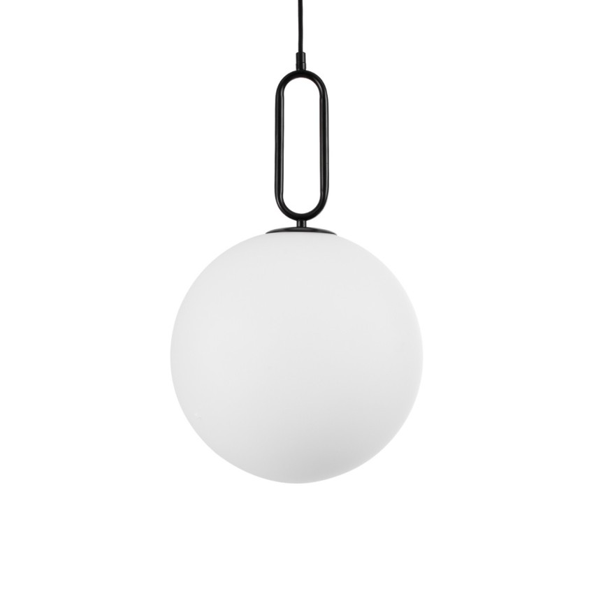 kelvo® BELLISSIMO  Κρεμαστό Φωτιστικό Οροφής για Λάμπα με Ντουί E27 AC 220-240V IP20 - Μαύρο Ματ & Λευκό - Μ30 x Π30 x Υ52cm