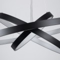 kelvo® NEMESIS  Κρεμαστό Φωτιστικό Οροφής LED 120W 12000lm 180° AC 220-240V IP20 Ρυθμιζόμενο Λευκό CCT με Χειριστήριο από 2700K έως 6000K Dimmable - Lumileds SMD Chip - Μαύρο Ματ - Μ80 x Π80 x Υ80cm