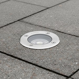 kelvo® KERIA  Χωνευτό Φωτιστικό Σποτ Δαπέδου για Λάμπα MR16 με Ντουί GU10 AC 220-240V Αδιάβροχο IP68 IK09 - Ανοξείδωτο Ατσάλι SS316 - Μ11 x Π11 x Υ11.5cm / Q10.4cm