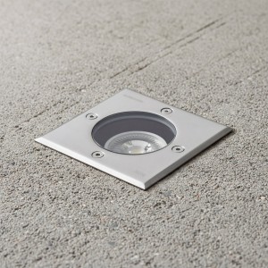 kelvo® KERIA  Χωνευτό Φωτιστικό Σποτ Δαπέδου για Λάμπα MR16 με Ντουί GU10 AC 220-240V Αδιάβροχο IP68 IK09 - Ανοξείδωτο Ατσάλι SS316 - Μ11 x Π11 x Υ11.5cm / Q10.4cm