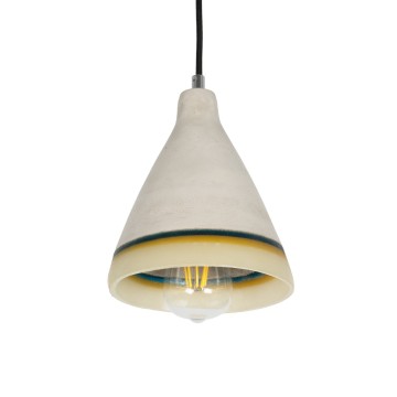 GLOBOSTAR® BEVIN  Μοντέρνο Κρεμαστό Φωτιστικό Οροφής με Ντουί 1 x E27 AC 220-240V IP20 - Πολύχρωμο - Μ17 x Π17 x Υ21,5cm