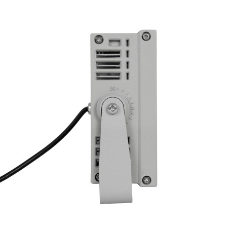 GLOBOSTAR® FLOODKENA  Προβολέας Σποτ Wall Washer LED 40W 3400lm 120° AC 220-240V Αδιάβροχο IP67 Πολύχρωμο RGBW - Bridgelux SMD Chip - Γκρι Ανθρακί - Μ31 x Π10 x Υ17cm