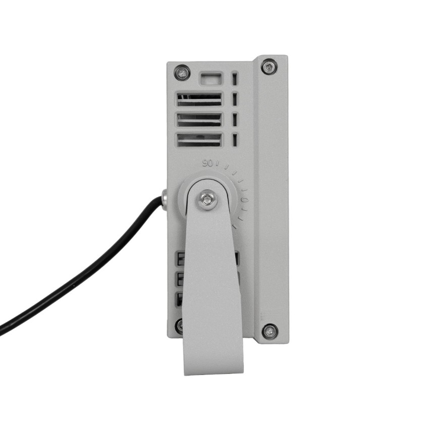 GLOBOSTAR® FLOODKENA  Προβολέας Σποτ Wall Washer LED 40W 3400lm 120° AC 220-240V Αδιάβροχο IP67 Πολύχρωμο RGBW - Bridgelux SMD Chip - Γκρι Ανθρακί - Μ31 x Π10 x Υ17cm