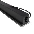 GLOBOSTAR® UNDERGROUND-REMVI  Χωνευτή Μπάρα Φωτισμού Wall Washer LED 18W 1530lm 10° DC 24V Αδιάβροχο IP68 Ultra Θερμό Λευκό 2200K Dimmable - Bridgelux SMD Chip - Ανοξείδωτο Ατσάλι 304 - Μ100 x Π9 x Υ7.2cm / Q98.2 x 7.6cm