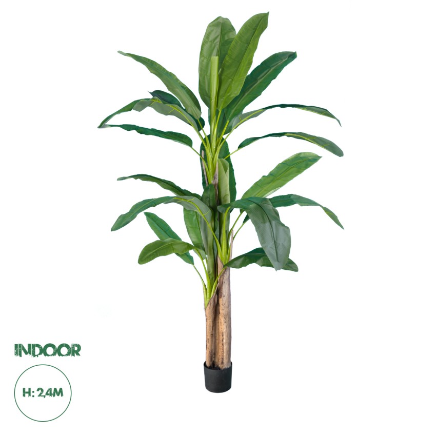 Τεχνητός Κήπος BANANA TREE  - Τεχνητό Διακοσμητικό Φυτό Μπανανιά - Μπανανόδεντρο Υ240cm