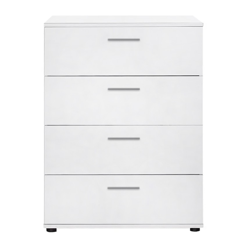 Συρταριέρα μελαμίνης Trendline σε χρώμα λευκό 73x44x96εκ. Συρταριέρα μελαμίνης Trendline σε χρώμα λευκό 73x44x96εκ.