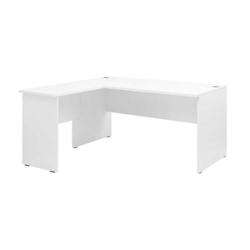 Γραφείο διευθυντικό Rio γωνιακό αναστρέψιμο χρώμα λευκό 160x144x75εκ.