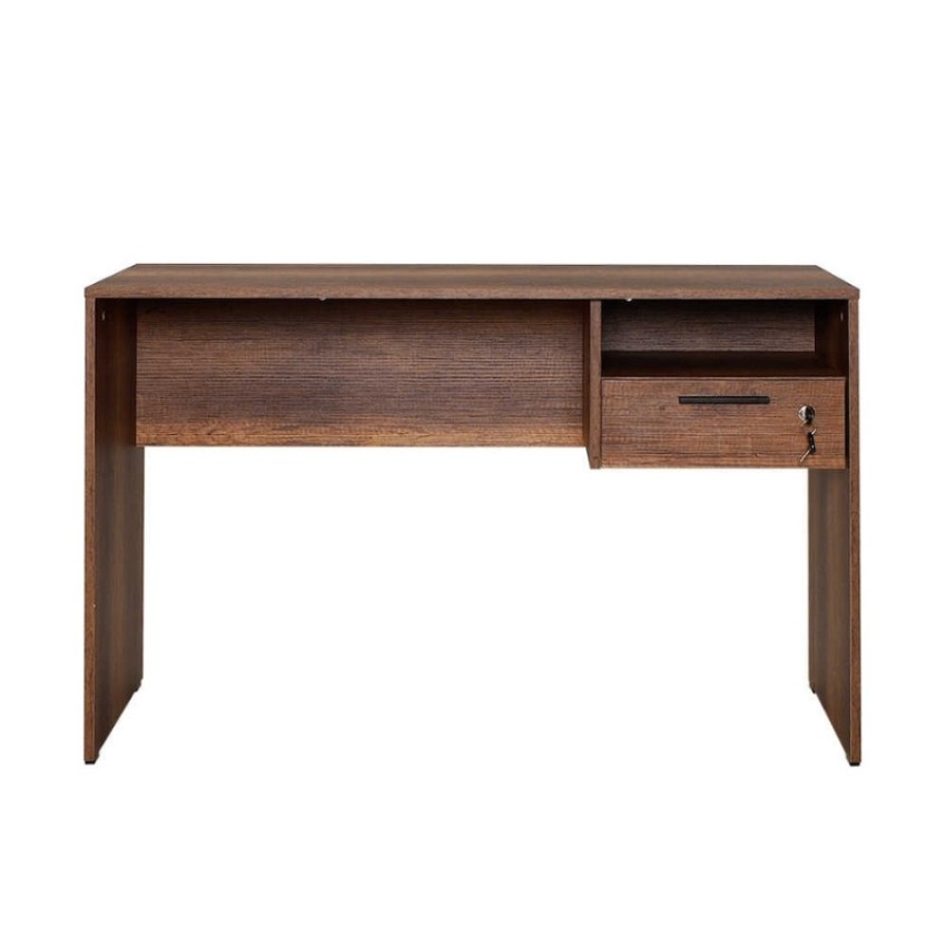 Γραφείο εργασίας Concept από μελαμίνη σε χρώμα καρυδί 120x60x75εκ.