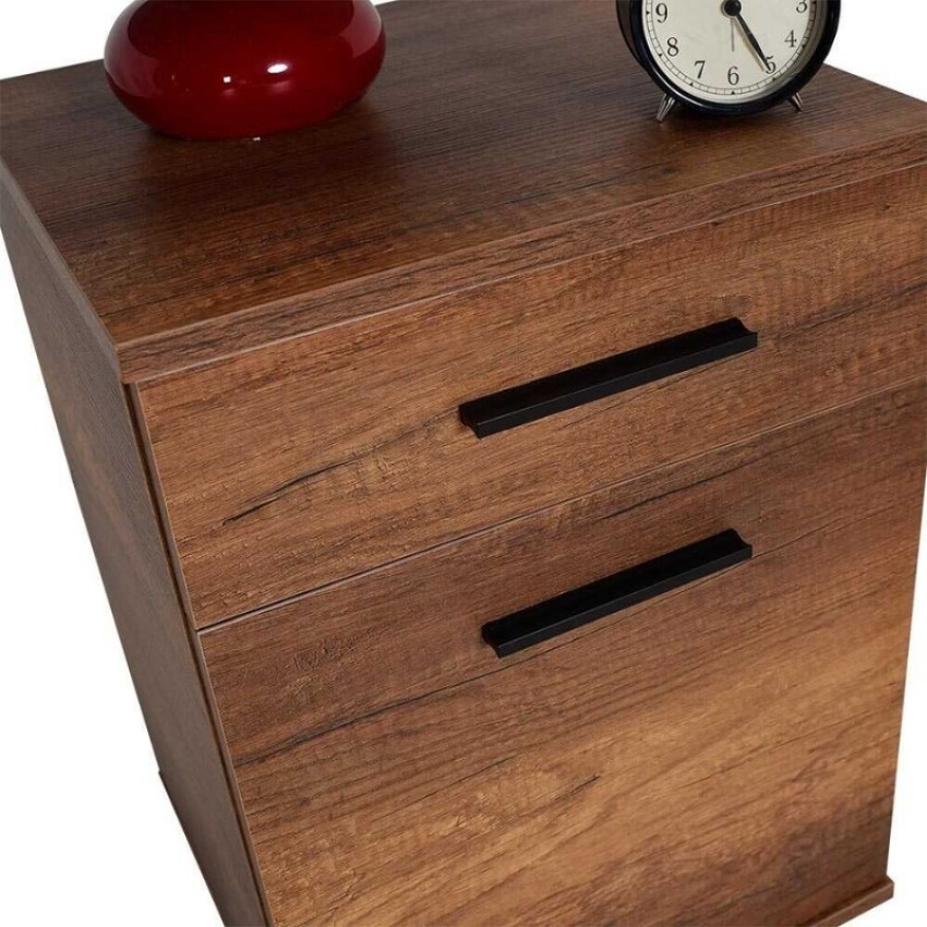 Κομοδίνο - Συρταριέρα γραφείου Trendline σε χρώμα καρυδί 40x39x57εκ.