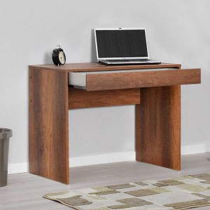 Γραφείο εργασίας Vareno από μελαμίνη χρώμα καρυδί 90x55x75εκ.