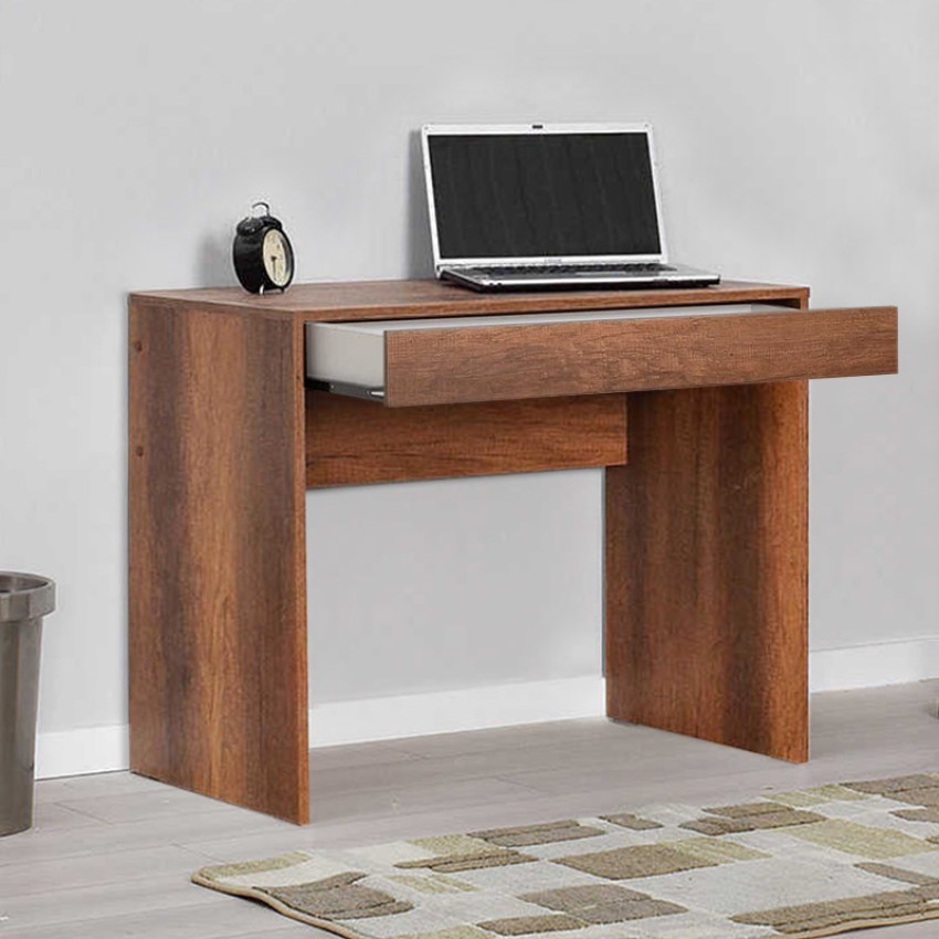 Γραφείο εργασίας Vareno από μελαμίνη χρώμα καρυδί 90x55x75εκ.