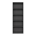 Βιβλιοθήκη μελαμίνης Max χρώμα ανθρακί 58x23x170εκ.