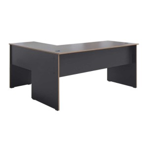 Γραφείο διευθυντικό Rio γωνιακό αναστρέψιμο χρώμα ανθρακί 160x144x75εκ.