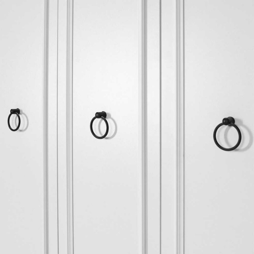 Ντουλάπα ρούχων Hampton τρίφυλλη χρώμα λευκό 103x52x185εκ.