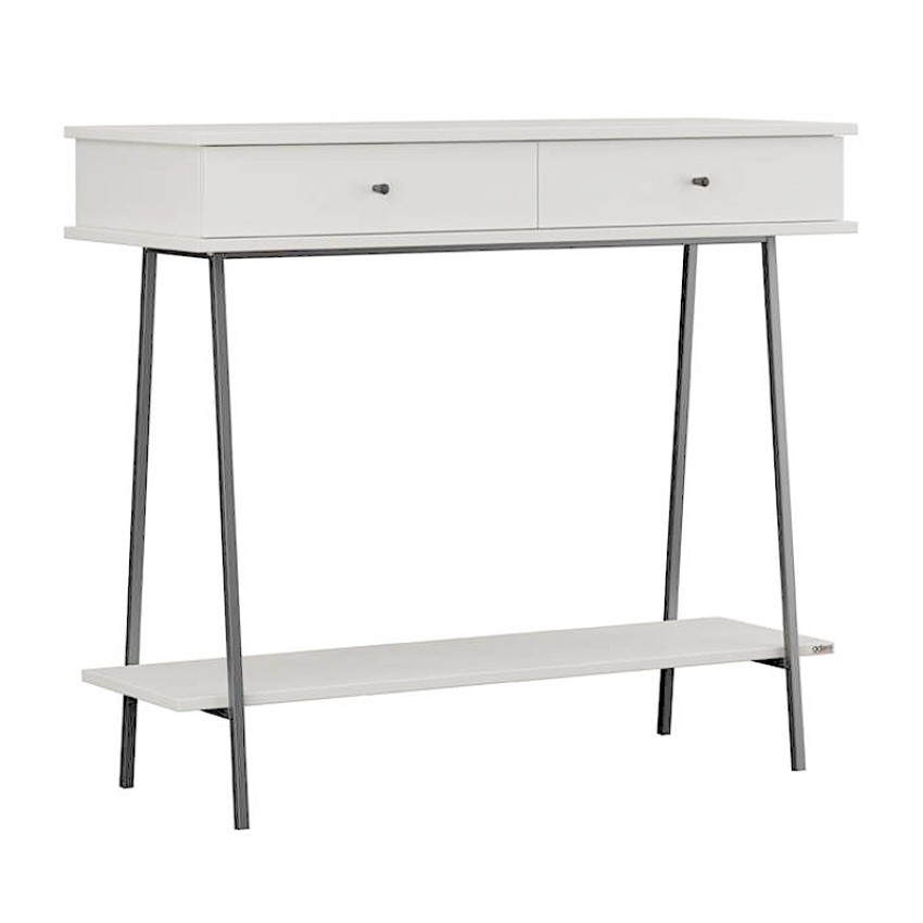 Κονσόλα Elite χρώμα λευκό του πάγου 100x40x88εκ.