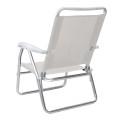 Καρεκλάκι παραλίας Alu αλουμινίου χρώμα λευκό 54x52x80εκ.
