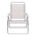 Καρεκλάκι παραλίας Alu αλουμινίου χρώμα λευκό 54x52x80εκ.