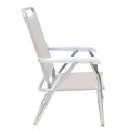 Καρεκλάκι παραλίας Alu αλουμινίου χρώμα λευκό 54x52x80εκ.