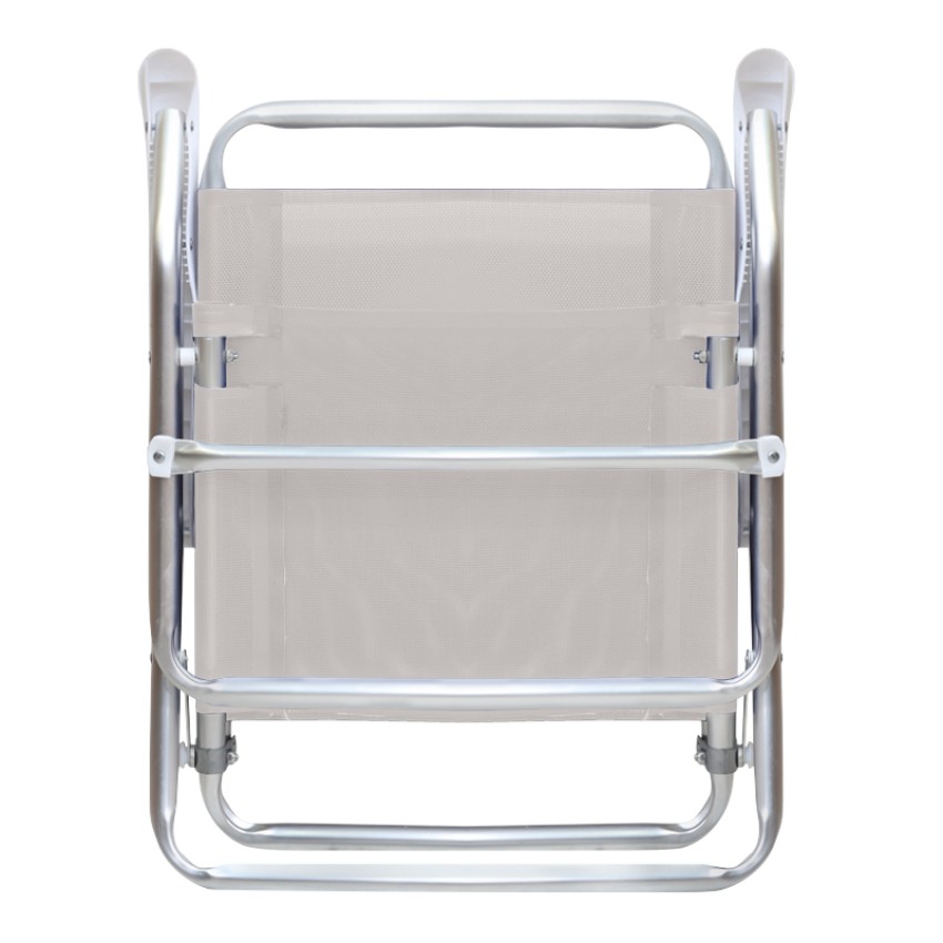 Καρεκλάκι παραλίας Alu αλουμινίου χρώμα λευκό 54x52x80εκ.