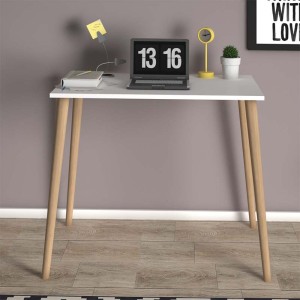 Γραφείο Fiona από μελαμίνη χρώμα λευκό 90x55x75εκ. Γραφείο Fiona από μελαμίνη χρώμα λευκό 90x55x75εκ.