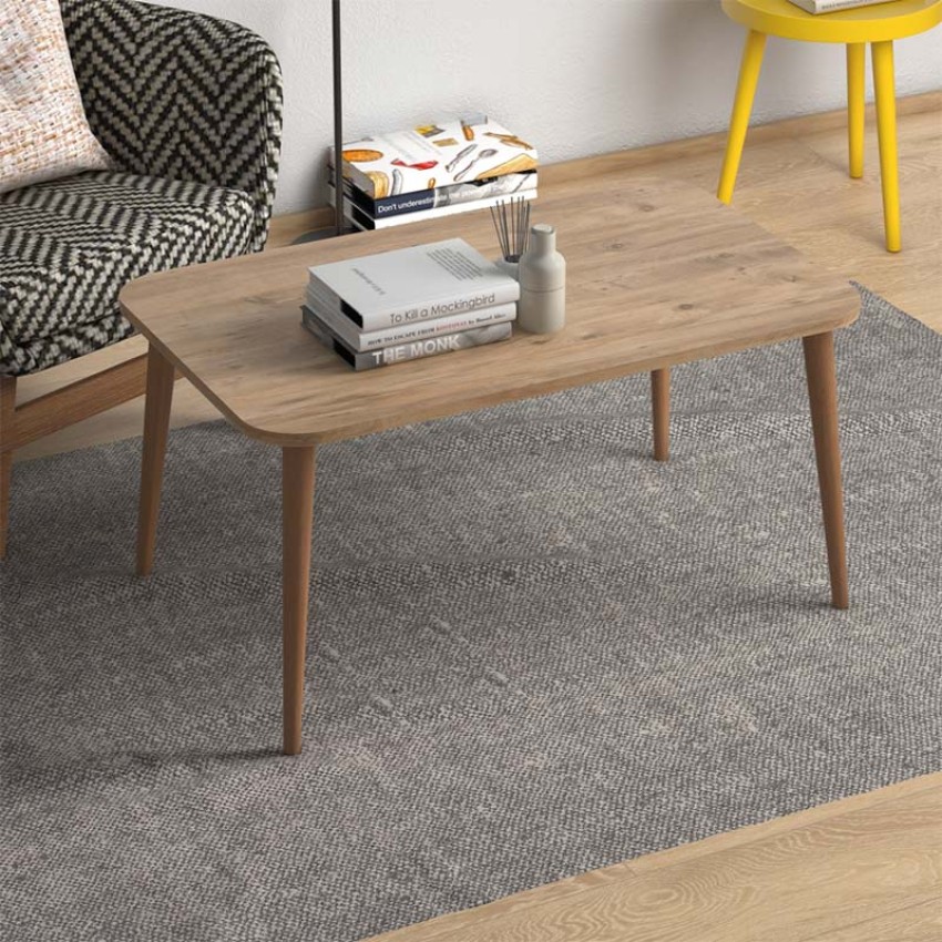 Τραπεζάκι σαλονιού Soul από μελαμίνη χρώμα oak 90x55x41εκ.