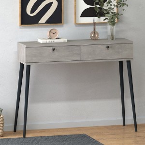 Κονσόλα Alis χρώμα γκρι ρετρό 110x29x88εκ. Κονσόλα Alis χρώμα γκρι ρετρό 110x29x88εκ.