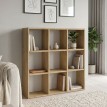 Βιβλιοθήκη Cube Sapphire Oak 90x30x90εκ. | Μοντέρνα Βιβλιοθήκη Σαλονιού