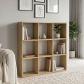 Βιβλιοθήκη Cube Sapphire Oak 90x30x90εκ. | Μοντέρνα Βιβλιοθήκη Σαλονιού