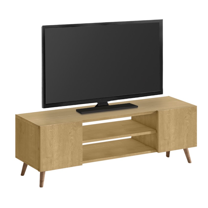 Έπιπλο τηλεόρασης Etna χρώμα sapphire oak 120x30x45εκ.
