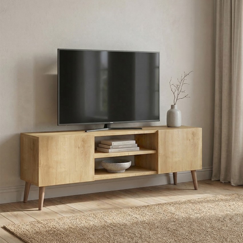 Έπιπλο Τηλεόρασης Etna Sapphire Oak 150x30x45εκ. | Μοντέρνο Έπιπλο TV Σαλονιού
