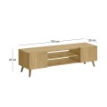 Έπιπλο Τηλεόρασης Etna Sapphire Oak 150x30x45εκ. | Μοντέρνο Έπιπλο TV Σαλονιού