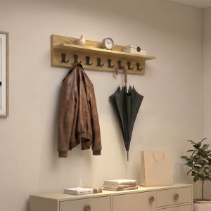 Κρεμάστρα τοίχου Vettini χρώμα sapphire oak 100x12x20εκ.