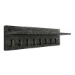 Κρεμάστρα τοίχου Vettini χρώμα μαύρο εφέ μαρμάρου 100x12x20εκ.