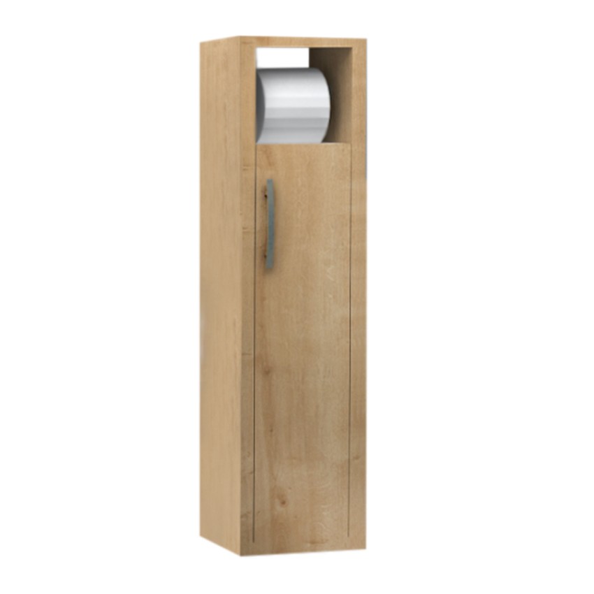 Στήλη μπάνιου μελαμίνης Murray χρώμα φυσικό οξιάς 16x14x70εκ. Στήλη μπάνιου μελαμίνης Murray χρώμα φυσικό οξιάς 16x14x70εκ.