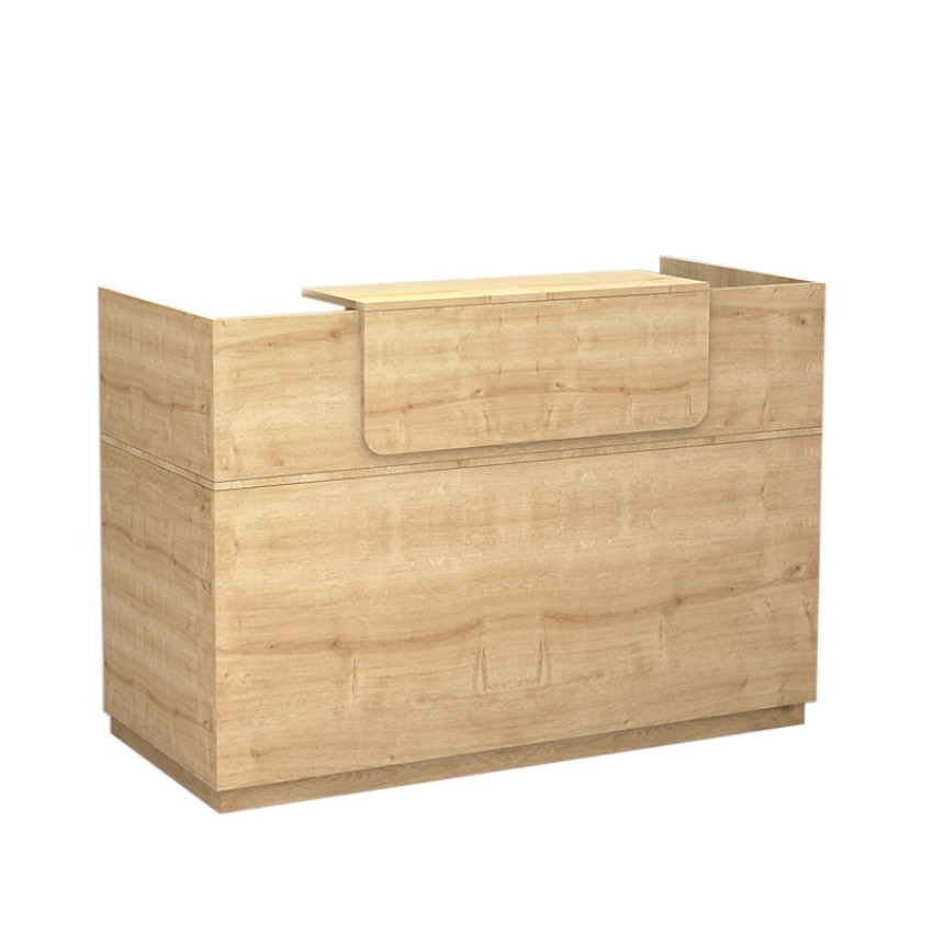 Γραφείο reception μελαμίνης Lemmon χρώμα sonoma 160x70x110εκ. Γραφείο reception μελαμίνης Lemmon χρώμα sonoma 160x70x110εκ.