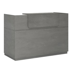 Γραφείο reception Lemmon χρώμα γκρι σκυροδέματος 160x70x110εκ. Γραφείο reception Lemmon χρώμα γκρι σκυροδέματος 160x70x110εκ.