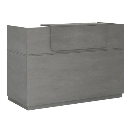 Γραφείο reception Lemmon χρώμα γκρι σκυροδέματος 160x70x110εκ.