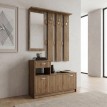 Έπιπλο εισόδου Raynold χρώμα καρυδί 100x30x180εκ.