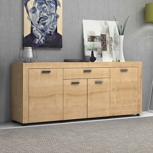 Μπουφές μελαμίνης Joseph χρώμα sonoma 177x40x76εκ.