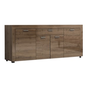 Μπουφές μελαμίνης Joseph χρώμα καρυδί 177x40x76εκ.