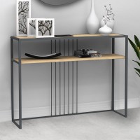Κονσόλα Kary χρώμα oak 120x33x90εκ.