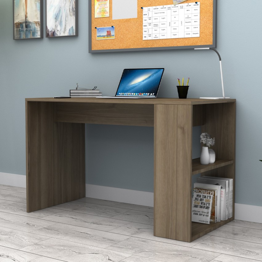 Γραφείο εργασίας Mikro χρώμα καρυδί 120x60x75εκ.