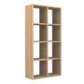 Βιβλιοθήκη Anser χρώμα φυσικό οξιάς 69,8x29x142εκ.