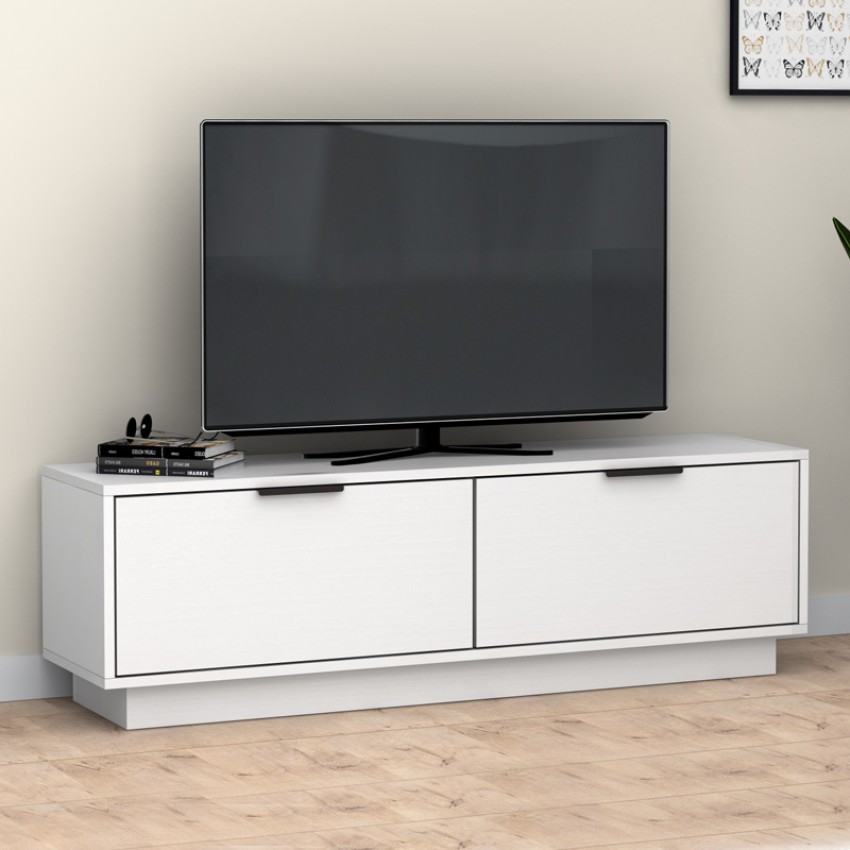 Έπιπλο τηλεόρασης Lisa χρώμα λευκό 140x35x43cm.