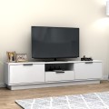 Έπιπλο τηλεόρασης Mensa χρώμα λευκό 180x35x43cm.